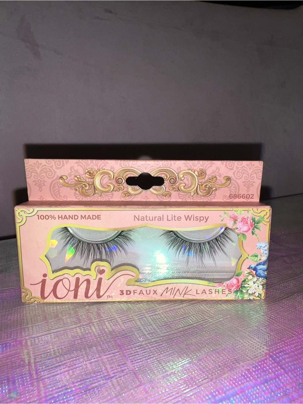 Ioni Cosmetics 3D Faux Mink Lashes Natural Lite Wispy Handmade Vegan Eyelashes